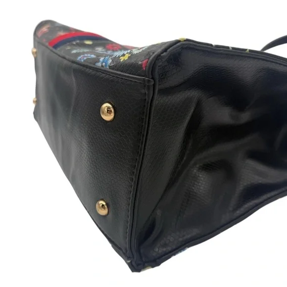 Moda Luxe Colorful Floral Preppy Large Satchel Handbag - Picture 7 of 16